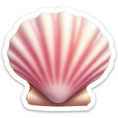 Pink ocean shell  sticker