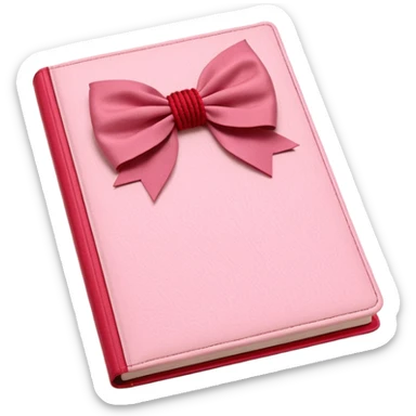 Junk journaling aesthetic book cover, tactile fabric textures, classic framing
Red yarn bow as focal point, soft shadows, calm pastel pink backdrop
Elegant, cozy, artistic, high-end print design sticker