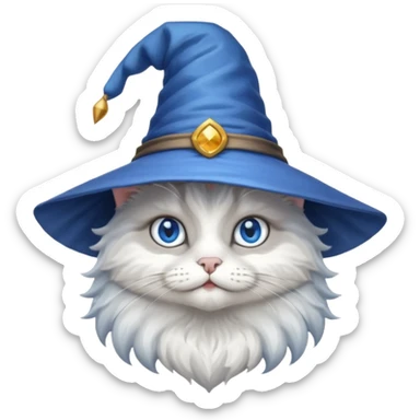 A wizard cat sticker
