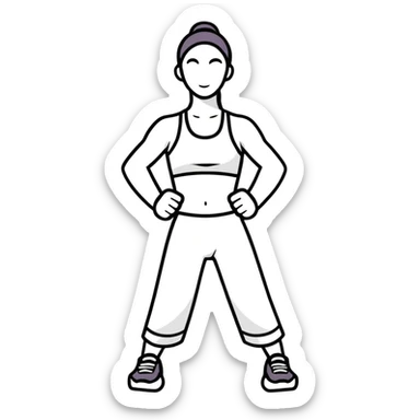 Summer workout sticker