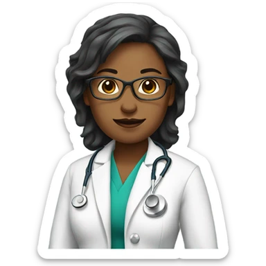 feminin doctor sticker