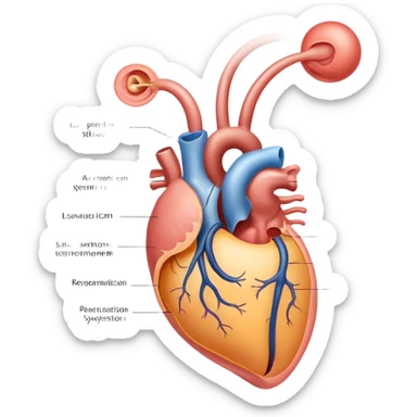 human male reproductive system diagram educational sticker