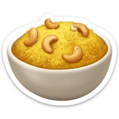 Sweet Pongal (Sakkarai Pongal) garnished with Cashews sticker