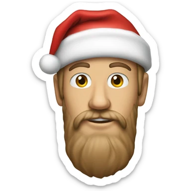 Create Drew starkey with a Santa hat sticker