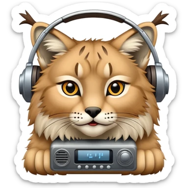 Lynx listen radio sticker