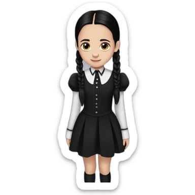 Wednesday Addams Jenna Ortega sticker