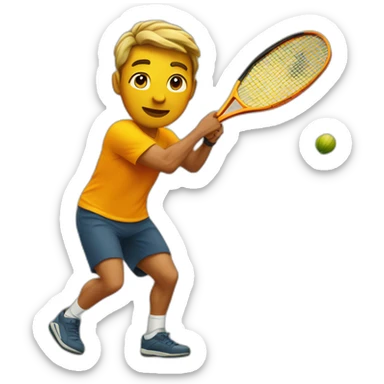 Squash player  sticker