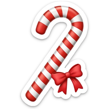 Candy cane sticker