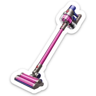 pink dyson cordless vacuum sleek sticker
