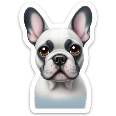 French bulldog blue sticker