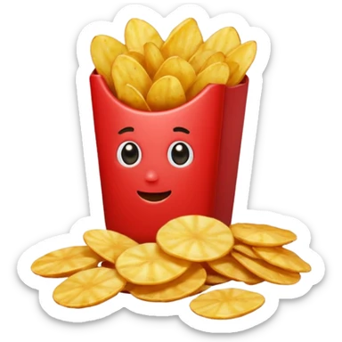 Chips Red
 sticker