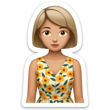 şort çiçekli sticker
