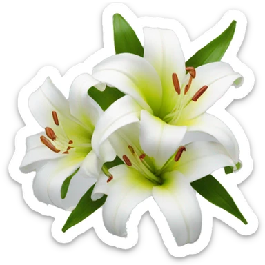 lillies flowers sticker