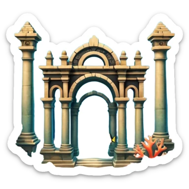 The Lost Island of Atlantis sticker