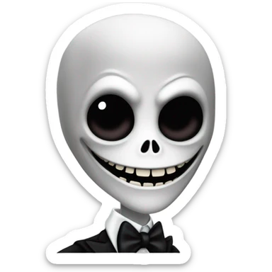 Jack skeleton sticker