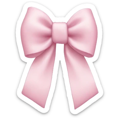 Light pink bow sticker