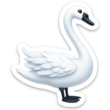 swan with surgical scrubs sticker