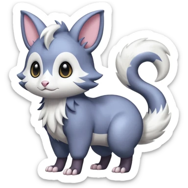 Shiny Furret-Absol-Noibat-Hybrid (Full body) sticker