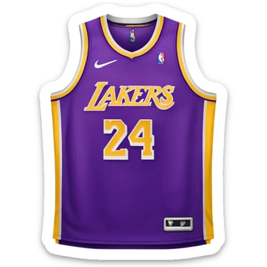 los angeles lakers jersey sticker
