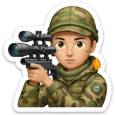 Aiming with Sniper sticker