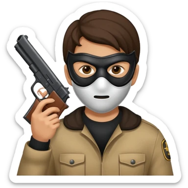 Robbery image  sticker