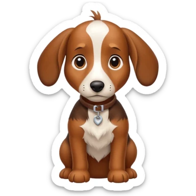 Arlequín teckel mini sticker