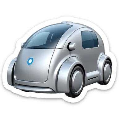 future delivery car robot sticker