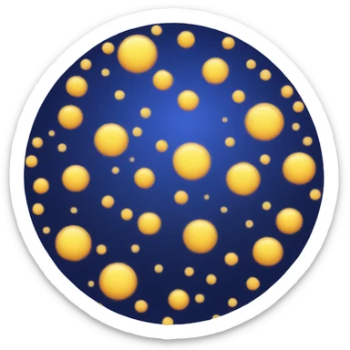 Abstract, indigo R with amber/yellow sparkles sticker