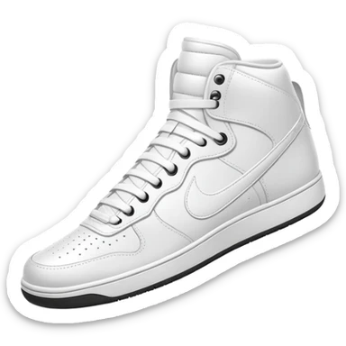 White high top nikes sticker