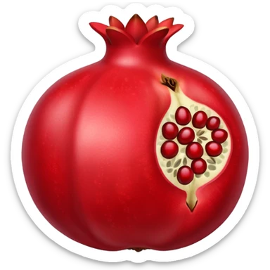 Granada abierta (fruta) sticker