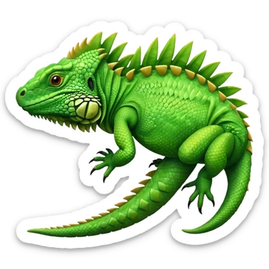 Pies de iguana sticker