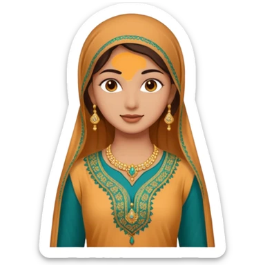 Salwaar kameez sticker