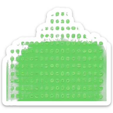 text saying suitable in green color in rounded border sticker