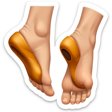 Kicking feet emoji sticker