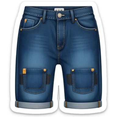 black baggy Denim Jeans sticker