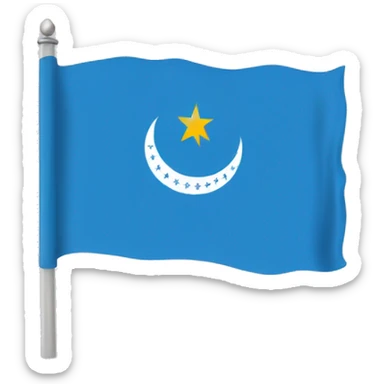 uyghur flag sticker