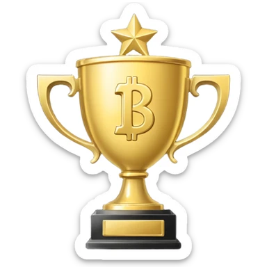 money trophy with 10B on it elite  sticker