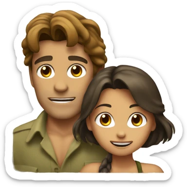 Tarzan and Jane sticker