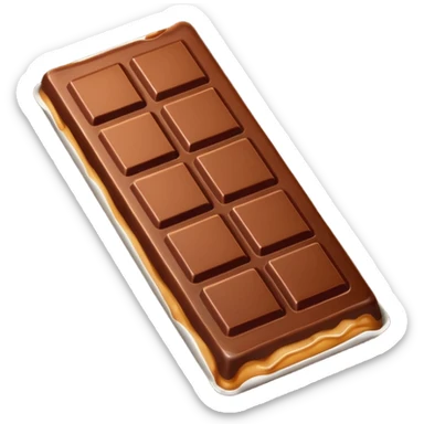 chcolate with caramel sticker
