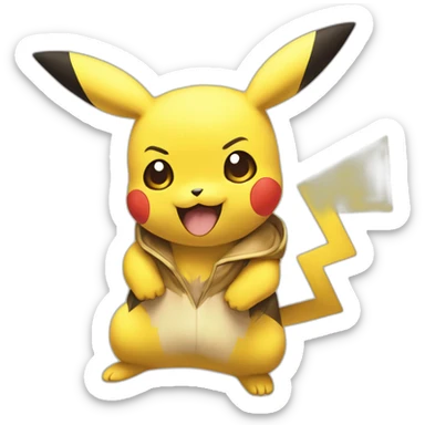 Pichu, Pikachu ans Raichu sticker
