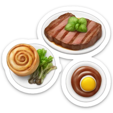 Steak a l'escargot sticker
