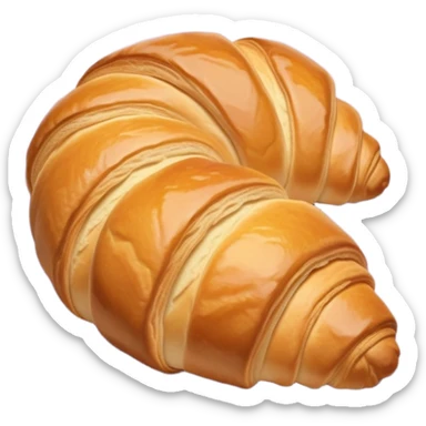 Croissant on a pale purple napkin sticker
