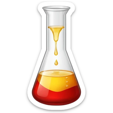 urina com sangue em um copinho de laboratorio sticker