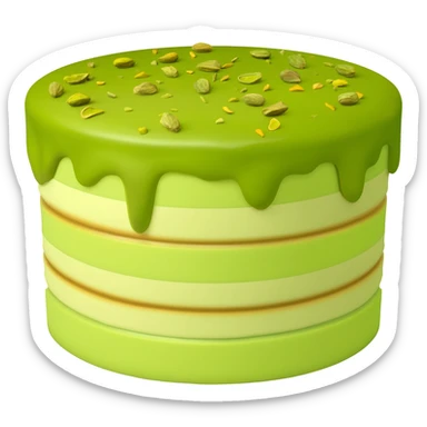 Pistachio cake sticker