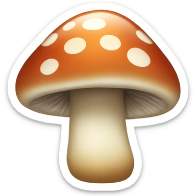 sparkling mushroom sticker