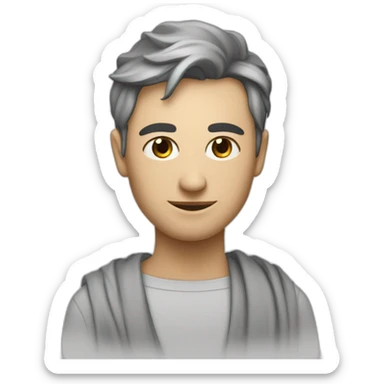 humain avec un long draps sur eux avec formant une pointe au dessus de leurs tête sticker