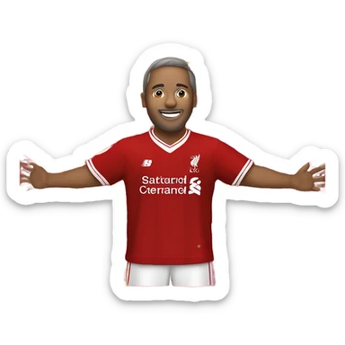 A Liverpool fan who is singing you will never walk alone  sticker