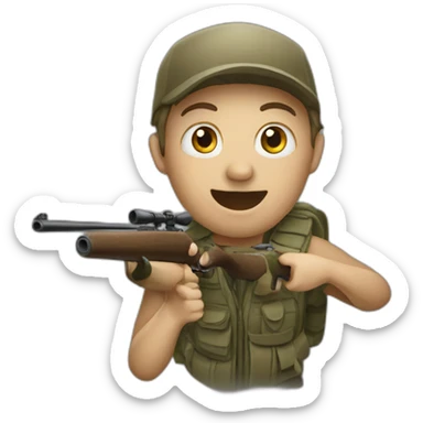 hunting for clients sticker