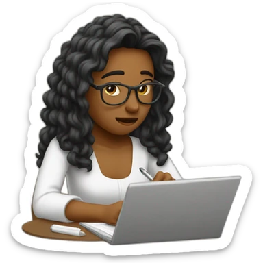 me writing my final draft after failing a midterm sticker