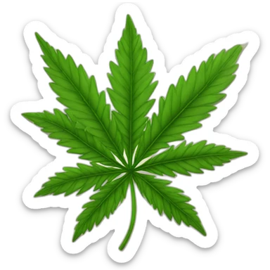 Flor de marihuana sticker